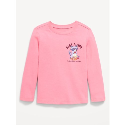 Long-Sleeve Graphic T-Shirt for Toddler Girls