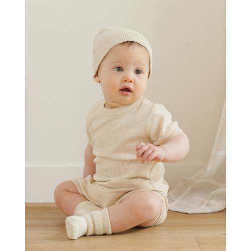 Baby Beanie Heathered Natural
