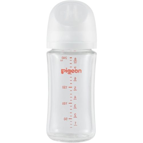 Pigeon - Glass Bottle 8oz/236ml (1-Pack) with M Nipple 3M+