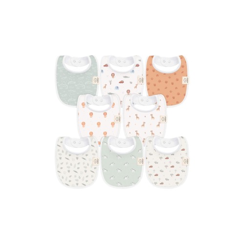 8-Pack Baby Drool Bibs