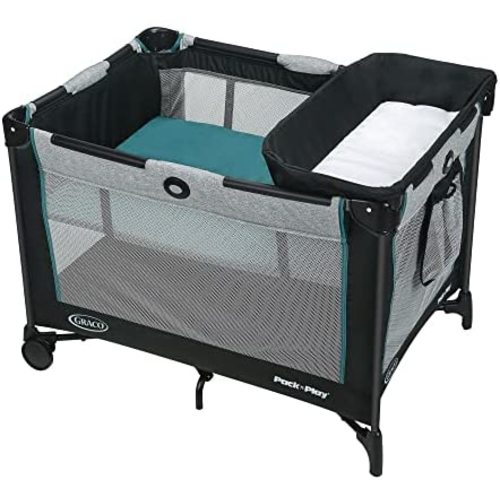 Graco Pack 'n Play Simple Solutions Playard | Includes Integrated Diaper Changer, Darcie, 39.5x28.5x29 Inch (Pack of 1)