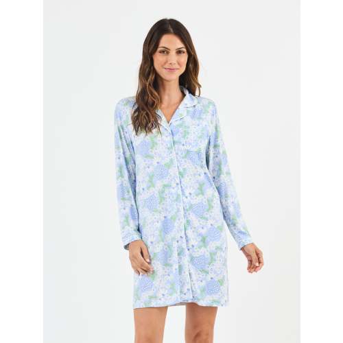 Women's Charlotte Nightshirt | Daisy Chain Blue – Mary Square