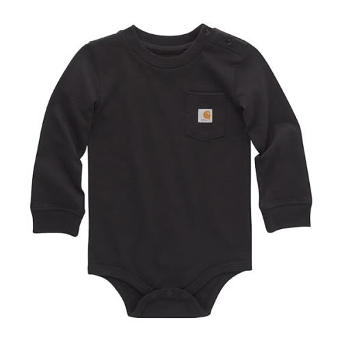 Carhartt Infant Boys' Logo Pocket Long Sleeve Onesie