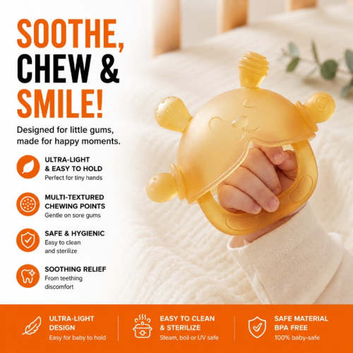 Wearable Handheld Teething Toy