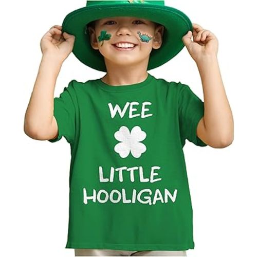 Amazon.com: Tstars Funny Holiday Shirts for Kids - St Patrick's Day & Easter Tees for Infant Toddler Boys & Girls, Patrick Wee/Green (2T): Clothing, Shoes & Jewelry
