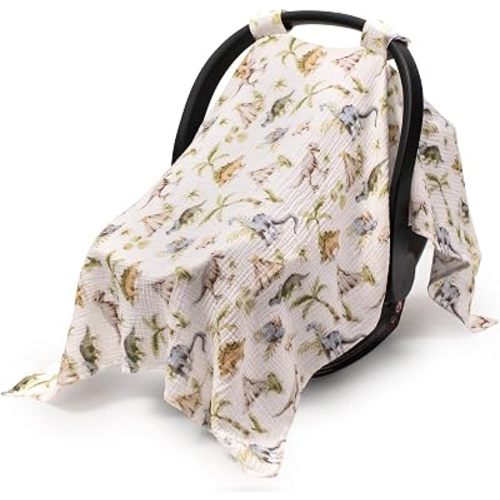 Muslin Car Seat Cover Baby, Universal Carseat Covers Baby Girl Boy