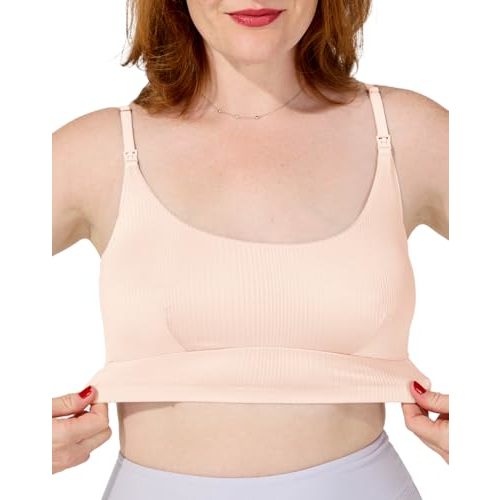 Bodily Everything Bra for Pregnancy, Nursing & Breastfeeding, Soft, Stretchy, Maternity & Sleep Bra with Nursing Access