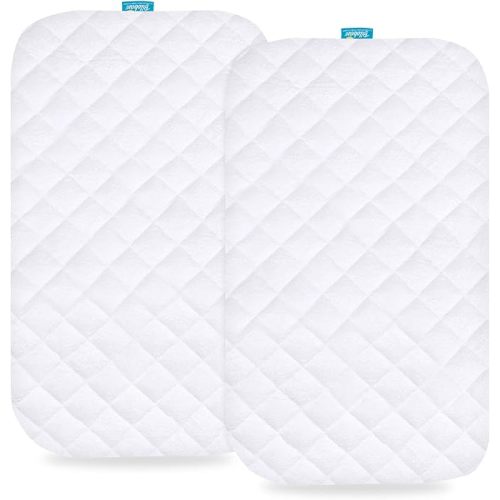 Waterproof Bassinet Mattress Pad Cover Compatible with Papablic 2-in-1 Bonni, Cowiewie and AMKE Baby Bassinet(33" x19”), 2 Pack, Ultra Soft Surface, Breathable and Easy Care : Baby