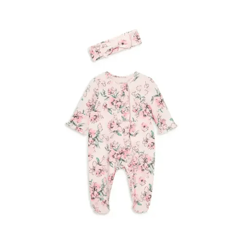 Girls' Dream Floral Footie & Headband - SZ: Newborn