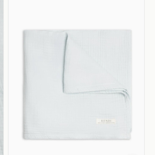 Organic Muslin Swaddle Blanket | Powder – Echo Market