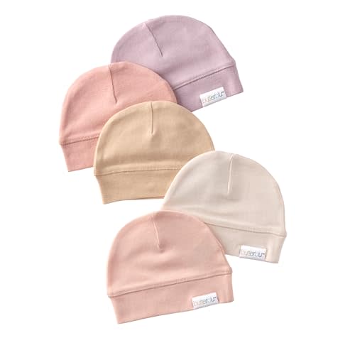 5-Pack Caps 100% Organic Cotton Beanie Hats
