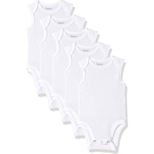 Hanes unisex-baby Bodysuits, Ultimate Flexy Sleeveless for Boys & Girls, 5-pack