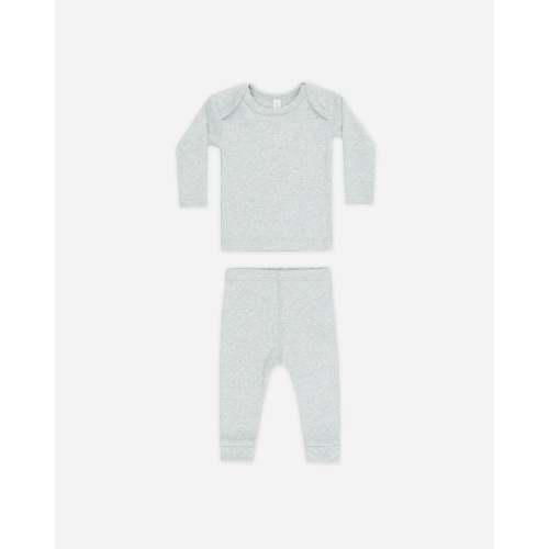 Ribbed Tee And Legging Set Oatmeal