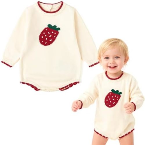 Simplee kids Baby Girls Rompers Long Sleeve Pompoms Infant Toddler Jumpsuit for Spring Fall Winter