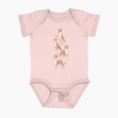 basenji dogs  onesie