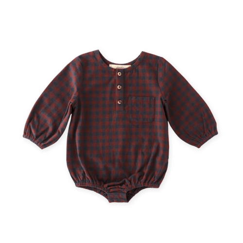Flannel Long Sleeve One-Piece
