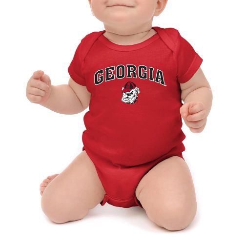 Little King NCAA Infant Romper-Arch Team Logo-100% Soft Cotton-Sizes 0-3M 6M 12M 18M