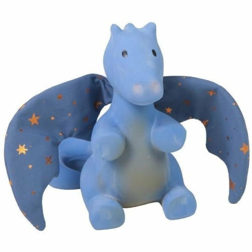 Tikiri - Fairytale Dragon Rubber Rattle with Crinkle Wings
