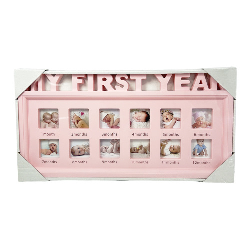 Keepsake Frame, 0-12 Months Pictures, First Year Photo Frame Souvenirs Growing Memory Gifts