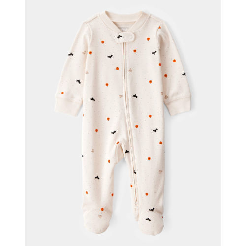 Baby Halloween 2-Way Zip Cotton Sleep & Play Pajamas - Ivory - Carter's | Carter's