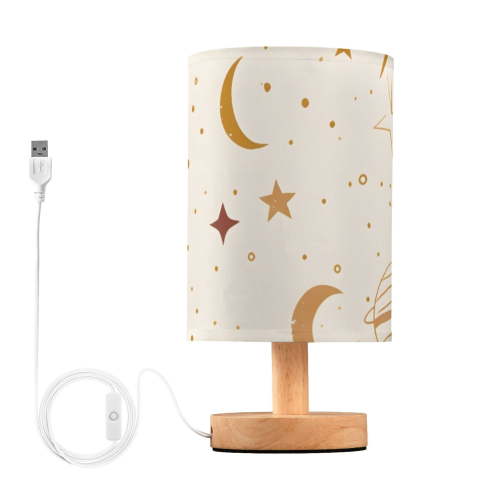 Moon Sun Stars and Planets Table Lamp with USB Port LED Warm Light Lamp Night Light Home Decor