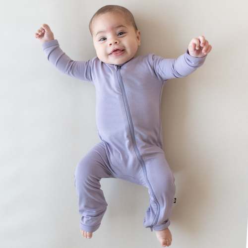 Zippered Romper in Taro | Romper Pajamas | Kyte Baby