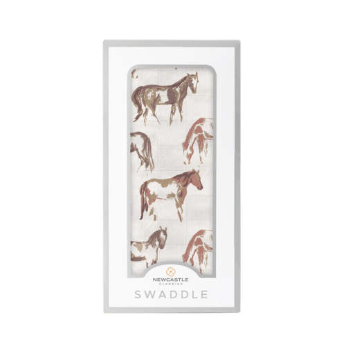 Wild Horses Bamboo Swaddle