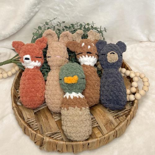 Crochet Woodland Animal Baby Rattle | Forest Animal | Woodland Nursery | Woodland Baby Shower | Hunting Nursery