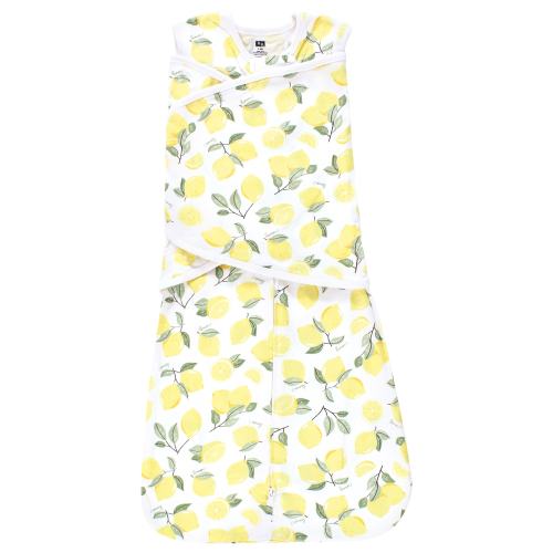 Hudson Baby Infant Girl Convertible Swaddle Sleep Sack, Lemon