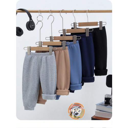 SHEIN 5 Pairs Baby Boy All-Match Colored Warm Thermal Lined Sports Pants, Comfortable Casual Joggers Suitable For Autumn Winter