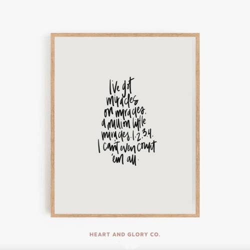 A Million Little Miracles Brandon Lake Bethel Music Print - Etsy