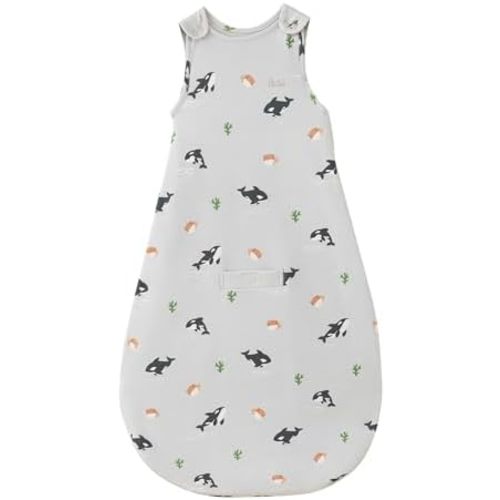 AnZai Merino Wool & Organic Cotton Sleep Sack for 2-24 Months - 2 Way Zipper Adjustable Sleeping Bag, Year Round