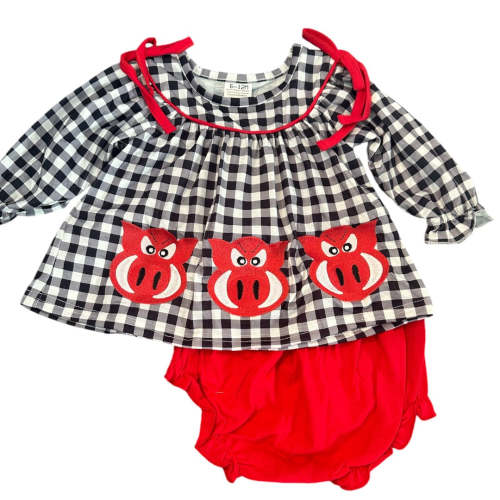 Arkansas Mascot Set girl