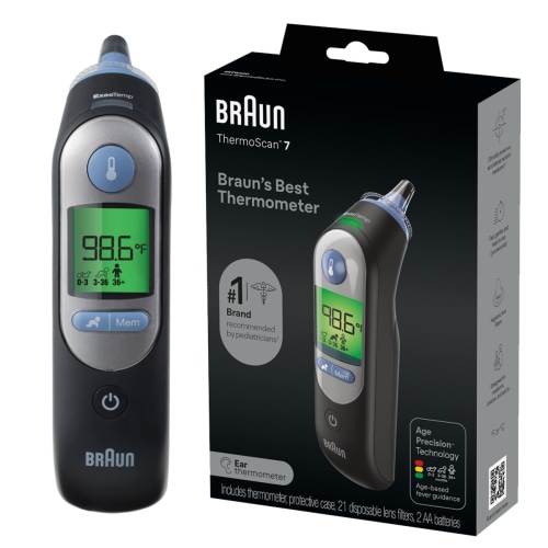 Braun ThermoScan 7 Ear Thermometer, Black