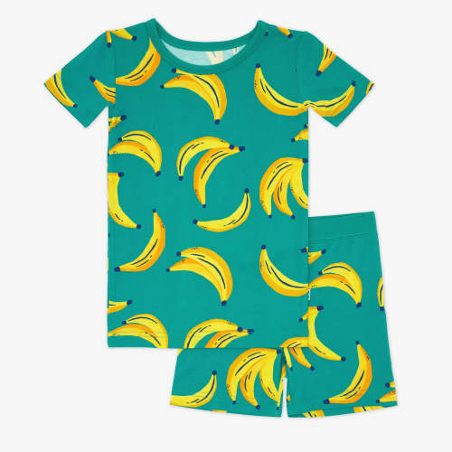 Go Bananas Two-Piece Short Sleeve & Shorts Pajama Set | Little Sleepies