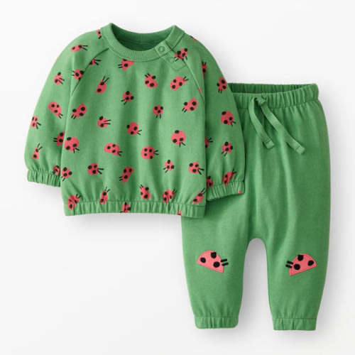 Baby French Terry Sweatshirt & Sweatpants Set