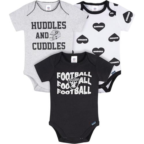 Gerber NFL baby-girls Nfl 3-pack Onesie Bodysuit