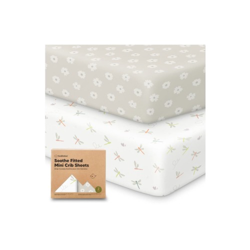 Soothe Fitted Mini Crib Sheet, One Size