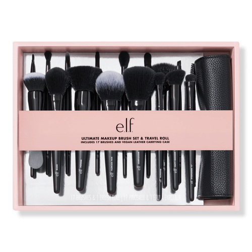 Ultimate Makeup Brush Set & Travel Roll