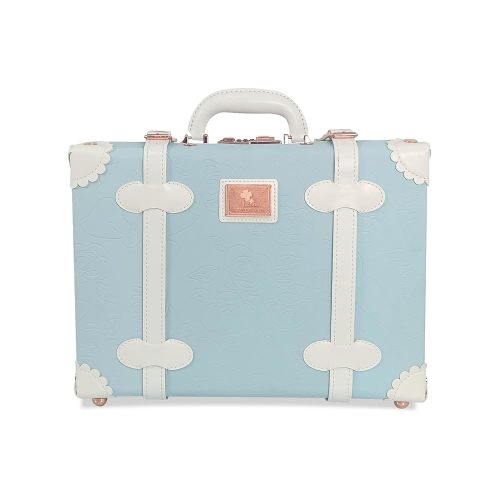 Unitravel Baby Keepsake Case, Handmade Memory Storage Box, Newborn Keepsake Box, Vintage Suitcase for Baby Shower, Baptism, Naming Ceremony or Birthday