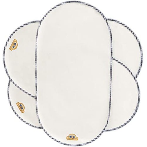 BlueSnail Waterproof Changing Pad Liners 3 Count (14"X26.5", White), Bassinet Pad Liner - white