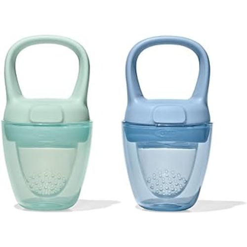 OXO Tot Silicone Self-Feeder 2 Pack - Opal and Dusk