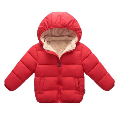 Ketyyh-chn99 Boys Jacket Toddler Kids Baby Boys Girls Winter Warm Coats Hooded Big Boys Waterproof Skiing Jacket Kid's Thick Coat Red,18-24 Months