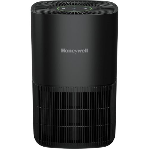 Honeywell Allergen Plus Compact HEPA Small Room Air Purifiers for Home, Up to 530 Ft² Coverage, 3-in-1 Filter, Pet Dander, Smoke & Odor Reducer Air Quality Sensor with Auto Mode, Black, HPA125B