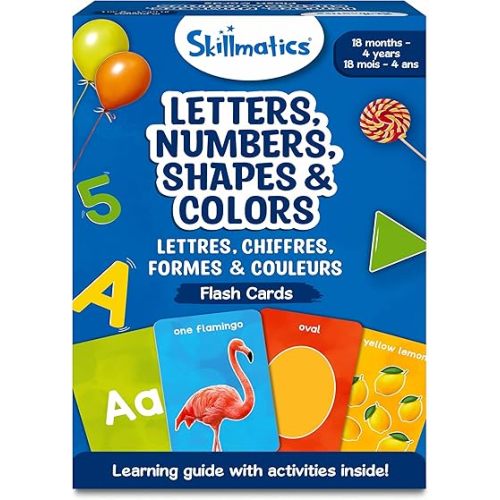 Skillmatics Flash Cards for Toddlers – Letters, Numbers, Shapes & Colors