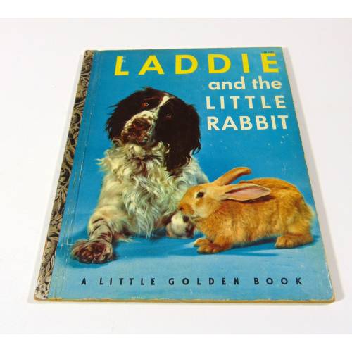 Laddie and the Little Rabbit, Vintage Little Golden Book, Story and Pictures by William Gottlieb, 'B' Printing