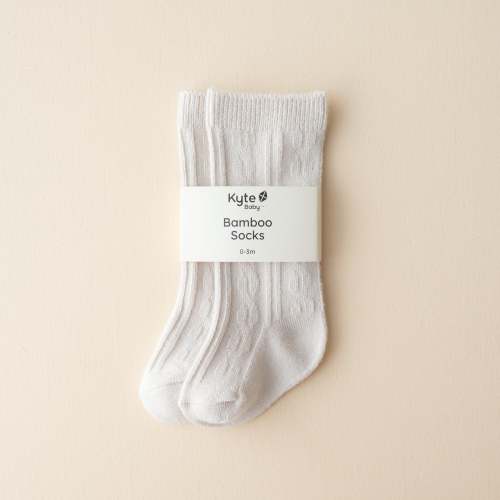 Knee High Socks in Oat