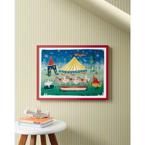 Carousel at Night Framed Wall Art
