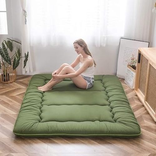 MAXYOYO Japanese Floor Mattress 4" Thick Full Size Foldable Futon Mattress