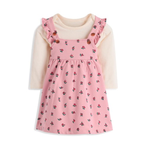 Kids' Jersey Pinny Dress & Bodysuit Set